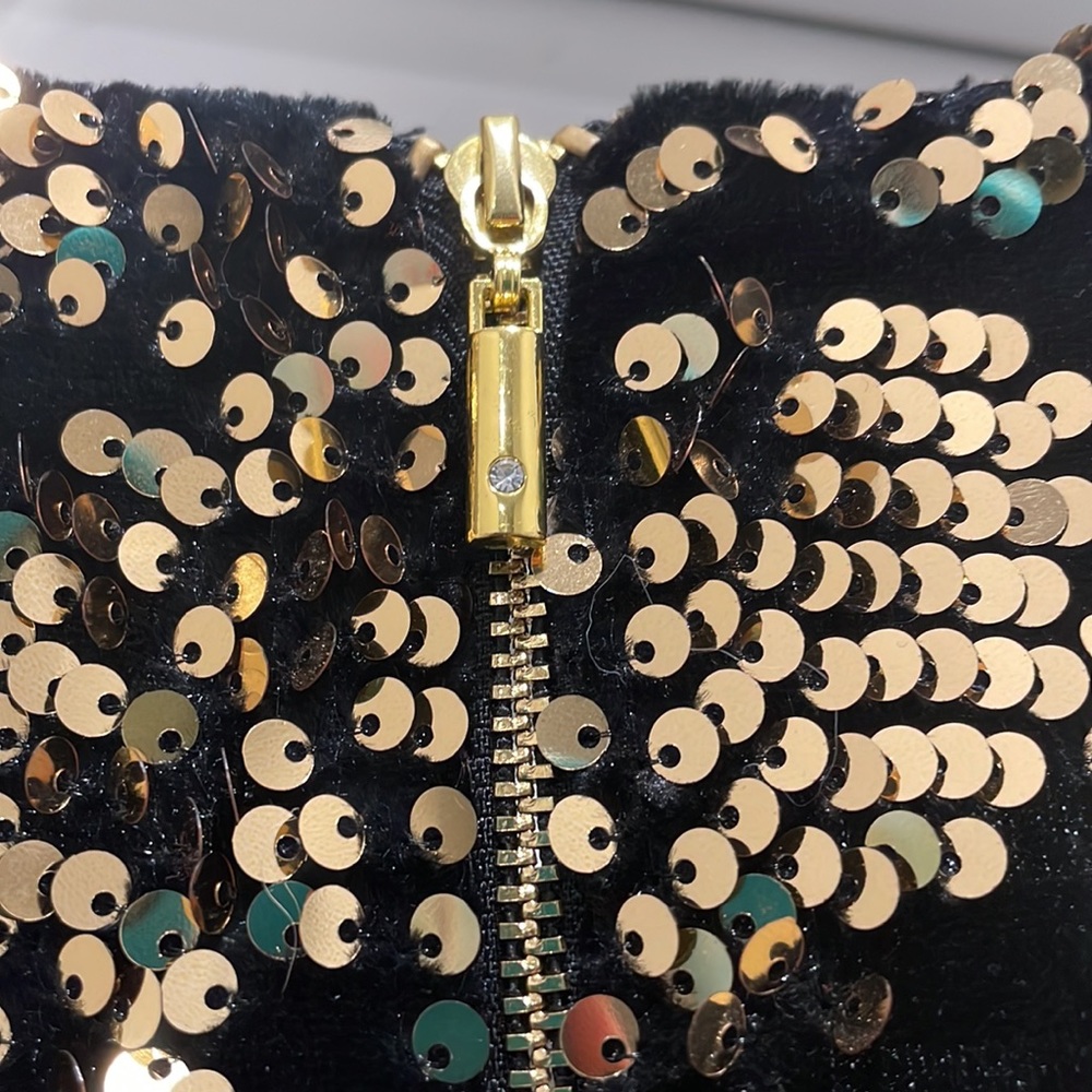Sequins are a girls best friend! Gorgeous INC black and gold sequin dress - Picture 4 of 5